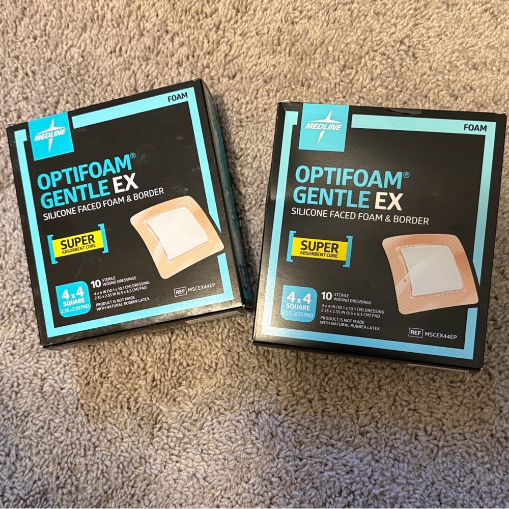 Optifoam Gentle EX 4x4 Silicone Faced Foam Dressing
